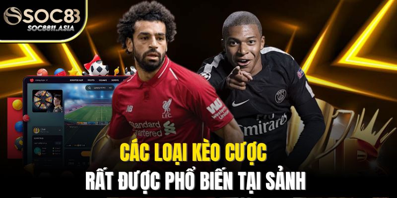 Các loại kèo cược rất được phổ biến tại sảnh